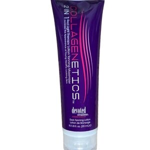 Purple Suncare & Tanning Cream with Iridescent Design